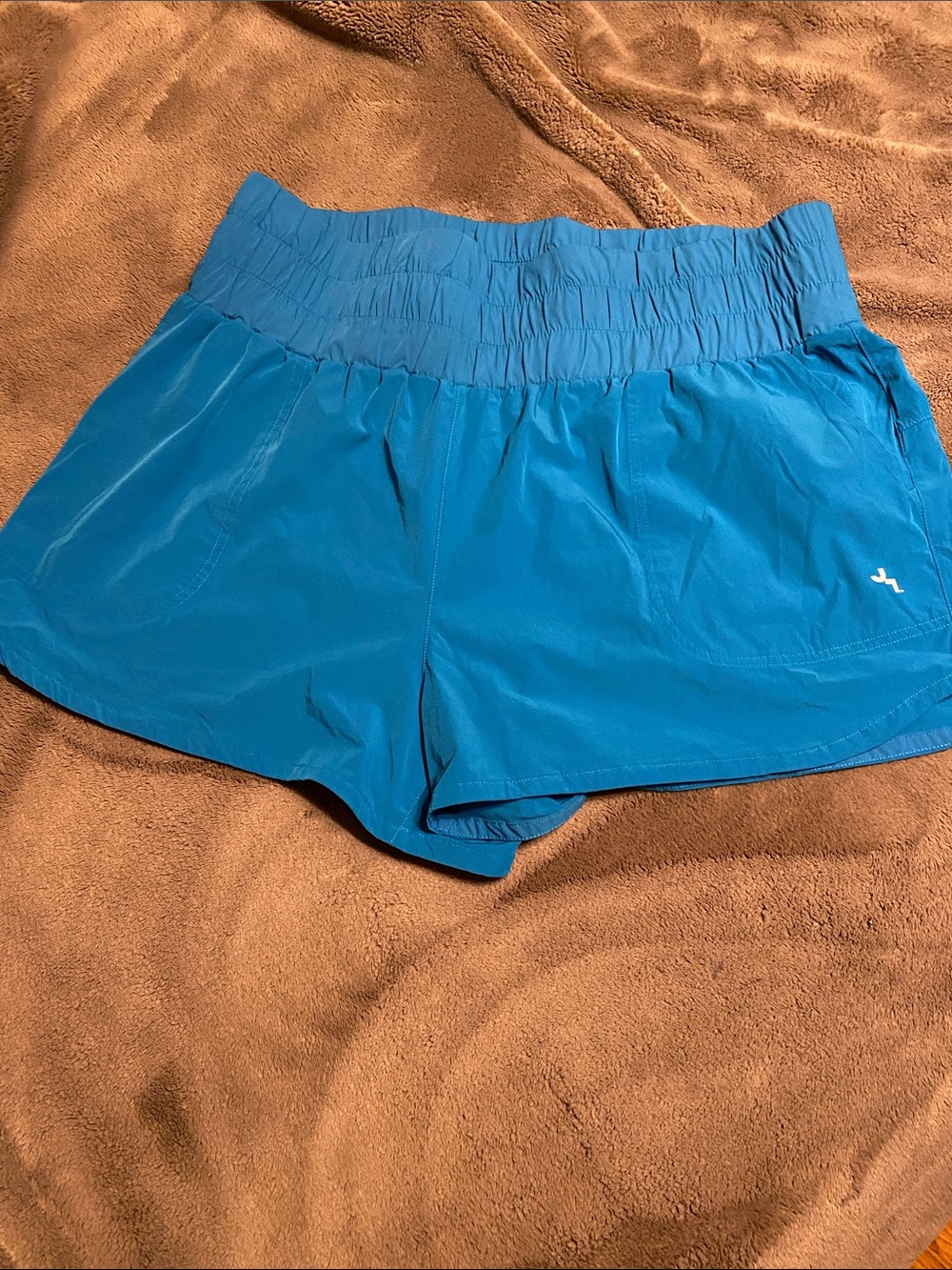 JoyLab Teal-Blue Athletic Shorts Turquoise XL